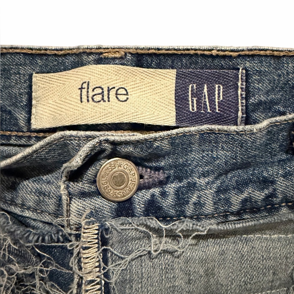 Deconstructed Upcycled Patchwork Denim Mini Skirt… - image 4